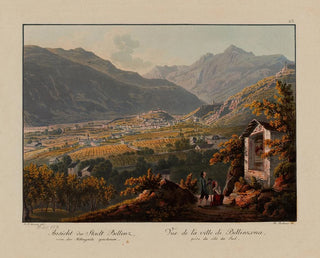 Johann Jakob Meyer - Vue de la ville de Bellinzona prise du ct du Sud.webp