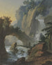 Passerelle nad wodospadem nad skalną bramą - Johann Jakob Schillinger — widok dzieła