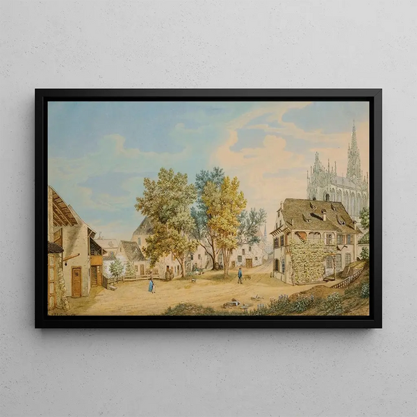 Johann Jakob Schneider - Hof des Maria Magdalenenklosters Reuerinnen in der Steinen in Basel.webp