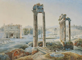 Johann Jakob Wolfensberger - La valle des temples dAgrigente en Sicile avec le temple de la Concorde et le temple dHra.webp