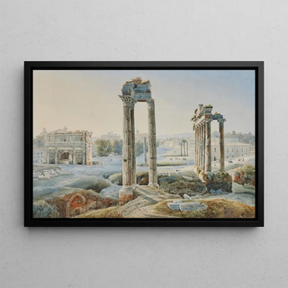 Johann Jakob Wolfensberger - La valle des temples dAgrigente en Sicile avec le temple de la Concorde et le temple dHra.webp