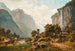 Widok na Lauterbrunnen i wodospady Staubbach, Szwajcaria - Johann Joseph Jansen — widok dzieła