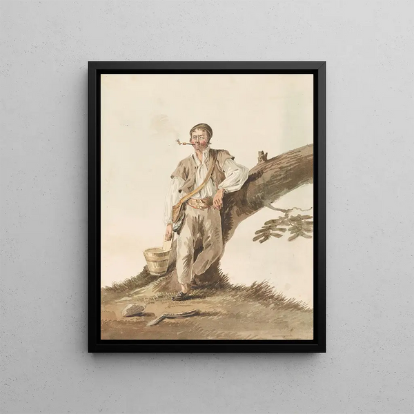 Johann Karl Mllener - Appenzeller Bauer beim Rauchen.webp