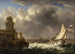 Rivage avec eaux agitées - Johann Kaspar Huber — widok dzieła