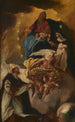 Święty Dominik otrzymujący różaniec od Marii - Johann Konrad Wengner — widok dzieła