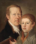 autoportret z synem - Johann Lederer — widok dzieła