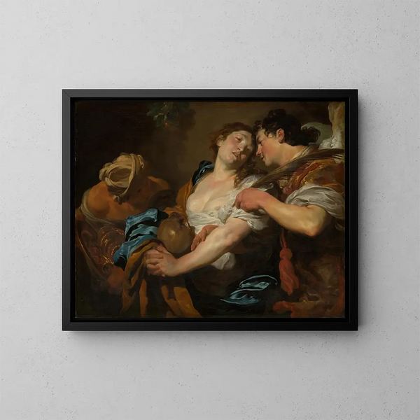 La Tentation de sainte Marie Madeleine - Johann Liss — oprawiony obraz na ścianie