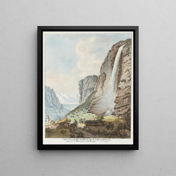 Johann Ludwig Aberli - Chute dEau apelle Staubbach dans la Valle Louterbrunnen.webp