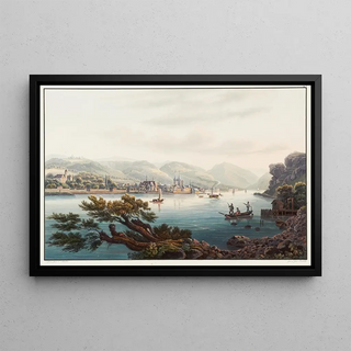 Johann Ludwig Bleuler - Vue de Boppart et du chateau de lEmpereur.webp