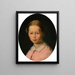 Portret Henriette Theresia Ferdinande Franz von Astrenberg née Fux - Johann Matthias Ranftl — oprawiony obraz na ścianie