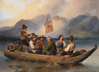 Johann Matthias Ranftl - berfahrt am Wolfgangsee.webp