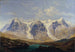 Wetterhorn, Mettenberg i Eiger z lodowcami Grindelwald pomiędzy nimi - Johann Michael Sattler — widok dzieła