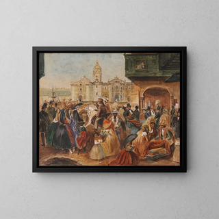 Johann Moritz Rugendas - Study for Limas Main Square.webp