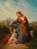 wiejskiej sceny włoskiej z dzieckiem - Johann Nepomuk Ender — widok dzieła