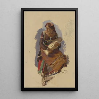 Johann Nepomuk Rauch - Italienerin mit einem Wickelkind in den Armen.webp