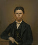 Studium portretu młodego mężczyzny z książką - Johann Perger — widok dzieła