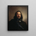 Portret Ferdinanda Freiligratha - Johann Peter Hasenclever — oprawiony obraz na ścianie