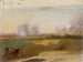 Studium krajobrazu z drzewami w płomieniach w tle - Johann Peter Krafft — widok dzieła