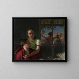 Johann Peter Krafft - Vier Mdchen in einem Zimmer.webp