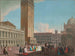 Wenecji, Piazzetta widziana na północny zachód z Campanile, Biblioteką, Procuratie Vecchie i Torre dell'Orologio - Johann Richter — widok dzieła