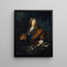 autoportret z herbami rodzinymi - Johann Rudolf Huber starszy — oprawiony obraz na ścianie