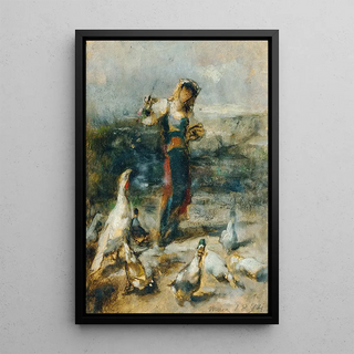 Johann Till the younger - Mdchen mit Geflgel.webp