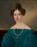 Portret młodej kobiety w niebieskiej sukni - Johann Wachtl — widok dzieła