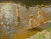 chłopców kąpiących się - Johann Walter-Kurau — widok dzieła
