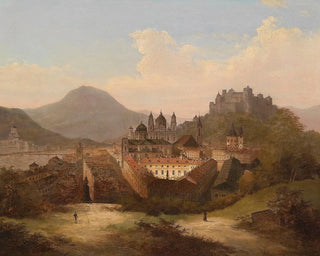 Widok na Salzburga - Johann Wilhelm Jankowski — widok dzieła