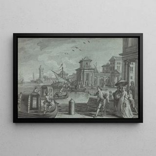Johann Wolfgang Baumgartner - Venetian Fantasy with the Dogana.webp