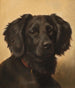 Czarny Obraz Setter - Johannes Christian Deiker — widok dzieła