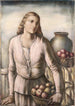 Kobieta z szalem - Johannes Greenberg — widok dzieła
