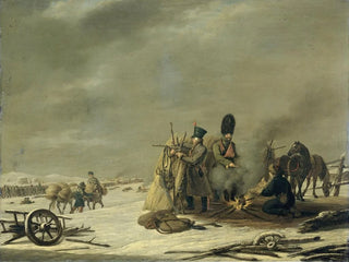 Johannes Hari - Bivouac at Molodechno 34 December 1812 an episode from Napoleons Retreat from Russia.webp