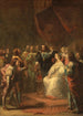 Tromp przedstawia młodego księcia Wilhelma Orańskiego u króla Karola I Anglii w 1641 roku - Johannes Hinderikus Egenberger — widok dzieła