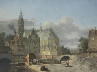 Johannes Huibert Prins - View of a Netherlandish City.webp