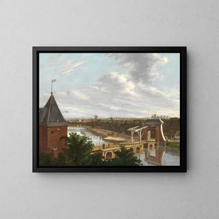Johannes Jelgerhuis - The Amsterdam Outer Canal near the Leidsepoort Seen from the Theatre.webp