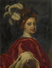 Portret młodego mężczyzny z czapką z piórami - Johannes Kupecky — widok dzieła