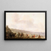 Odjazd Karola II (1630-1685) z Scheveningen, 2 czerwca 1660 - Johannes Lingelbach — oprawiony obraz na ścianie