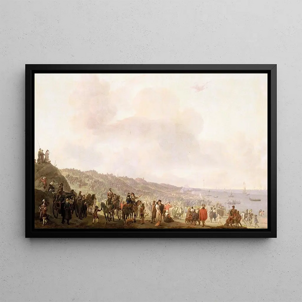 Johannes Lingelbach - The Departure of Charles II 16301685 from Scheveningen2 June 1660.webp