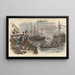 La Boston Tea Party Destruction du thé dans le port de Boston le 16 décembre 1773 - John Andrew — oprawiony obraz na ścianie
