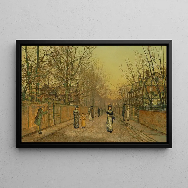 Une salutation - John Atkinson Grimshaw — oprawiony obraz na ścianie