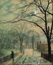 Spacer w blasku księżyca w Bonchurch, wyspa Wight - John Atkinson Grimshaw — widok dzieła
