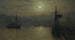 Stary Scarborough Pełnia Księżyca Przy pełnym morzu - John Atkinson Grimshaw — widok dzieła