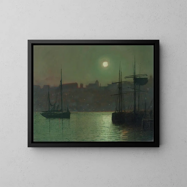 Vieux Scarborough - John Atkinson Grimshaw — oprawiony obraz na ścianie