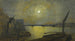 Most Southwark od Blackfriars przy księżycu - John Atkinson Grimshaw — widok dzieła