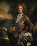 portretowy Williama Paula 1673-1711 z Bray Berkshire z jego psem i karabinem - John Closterman — widok dzieła