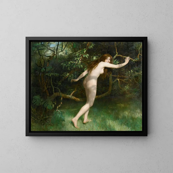 Ève - John Collier — oprawiony obraz na ścianie