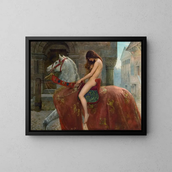 Lady Godiva - John Collier — oprawiony obraz na ścianie