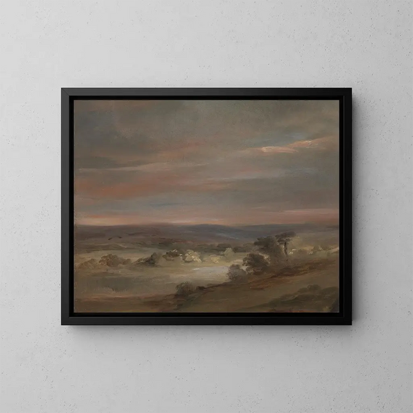 Widok na Hampstead Heath o poranku - John Constable — oprawiony obraz na ścianie