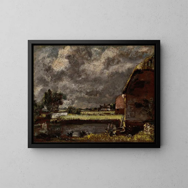 Widok na brzegi rzeki Stour - John Constable — oprawiony obraz na ścianie